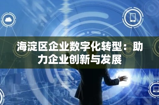 海淀区企业数字化转型：助力企业创新与发展