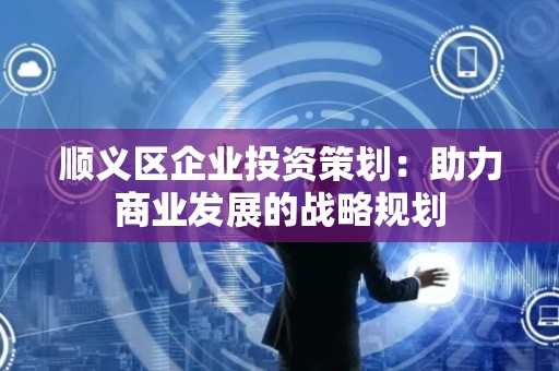 顺义区企业投资策划：助力商业发展的战略规划