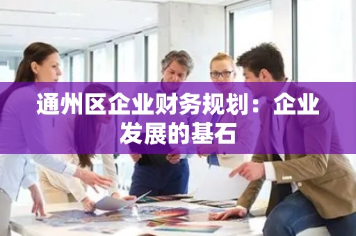 通州区企业财务规划：企业发展的基石